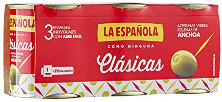 La Española Aceituna Rellena De Anchoa Clásica 350 g
