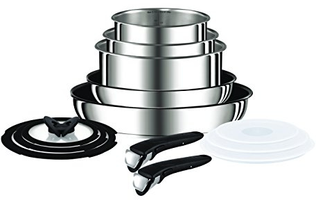 Tefal Ingenio Topf-Set:, Edelstahl, Edelstahl, 39 x 39 x 28 cm