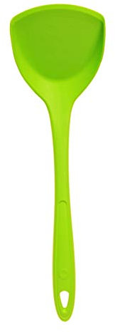 Kochblume Pfannenschaufel | Premium-Silikon & BPA frei| Hitzebeständig | Spülmaschinenfest | 36cm | Farbe: limette