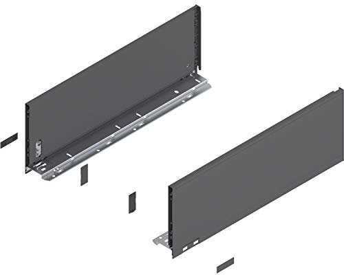 Blum Legrabox pure H C Schubladenschienen Set | 1 Paar, 70kg 450mm | Tip On Vollauszug, oriongrau