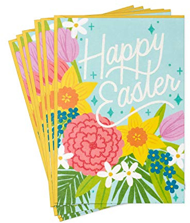 Hallmark Pack of Easter Cards, Lots of Happiness (6 Cards with Envelopes)