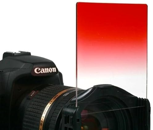 FILTRO GRADUALE DIGRADANTE ROSSO RED P665 serie P compatibile con COKIN filter square obiettivo lens square quadrato lastra tipo colore graduato progressivo