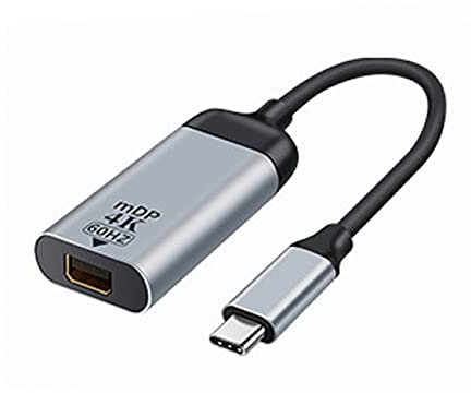 cablecc USB-C Typ C auf Mini DP Displayport Kabel Adapter 4K 2K 60Hz für Tablet & Handy & Laptop