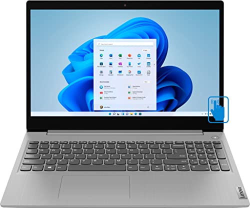 Lenovo - Ordinateur portable IdeaPad 3 15 HD à écran tactile - Intel Core i3-1115G4 - Carte graphique Intel UHD - Mémoire 8 Go - SSD 256 Go - Gris platine