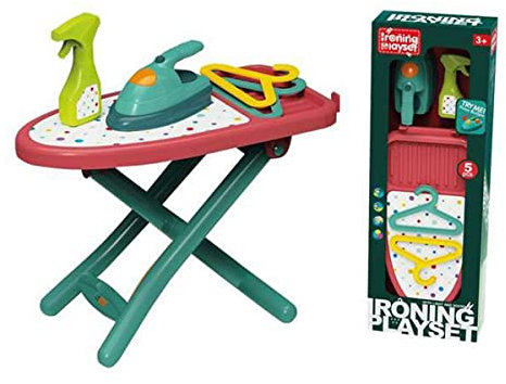 JugaToys - Planchador Plegable de Juguete con Plancha y Accesorios - Juego de Imitación para Niños y Niñas +3 Años - Tabla de Planchado Infantil Realista - Juguete Educativo y Seguro