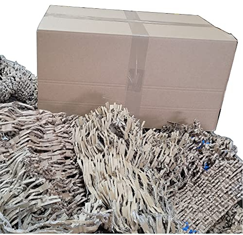 Polstermaterial 107 Liter Schredder Füllmaterial Füllstoff Polstermatten Wellpappe Kartonage Stopfmaterial Packpolster Polsterpappe Schreddermaterial