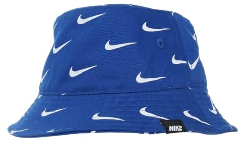 NIKE Unisex Swoosh Print Buckethat Game Royal Hat, Blau, Einheitsgröße EU