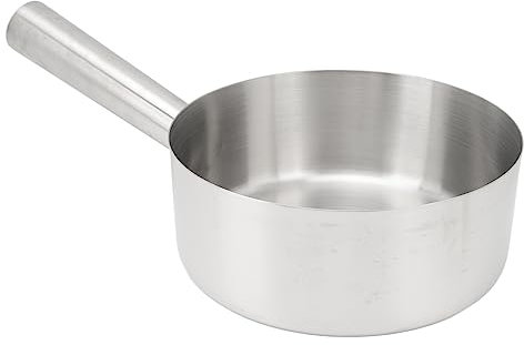 LOCADENCE Louche à eau, louche à soupe en acier inoxydable durable de 3,15 pouces, cuillère à long manche, cuillère à eau (Großer Durchmesser: 20,6 cm)