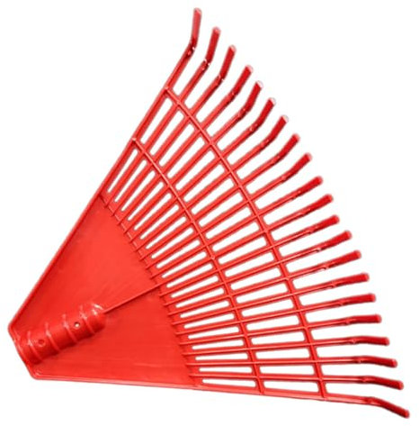 OFFSCH Per Foglie Da in Plastica Manuale Leggero Per Pulizia Prati e Aiuole 21 Denti Design Compatto e Resistente Per Raccogliere Foglie e Detriti