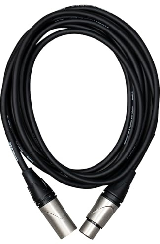 CASCHA Advanced Line Microphone Cable, Black, 6 m