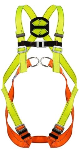 Imbracatura di Sicurezza Anticaduta MIRA 10 Certificata CE, Imbracatura anticaduta per Ponteggi 2 Punti Attacco, Cinture di Sicurezza per Lavoro Supporto Gambe e Spalle