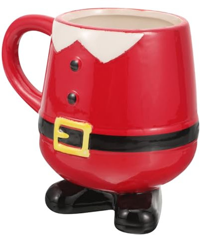 MAGICLULU Keramiktasse Mit Weihnachtsmotiv Kaffeetasse Für Weihnachten Tasse Für Milch Wasser Tee Saft Wein Cocktails Limonade Ergonomisches Griffdesign Glatter Und Dicker Boden