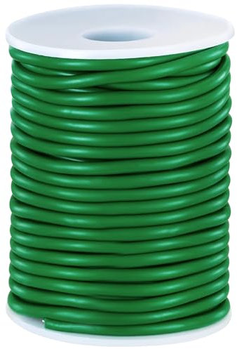 Filo per Legare Piante 3,5mm x 20m, Filo Verde da Giardinaggio, Fascetta Morbida per Piante, Legacci per Pomodori, Rose e Piante Rampicanti, Ideale per Supporto di Alberi e Fiori nel Giardino