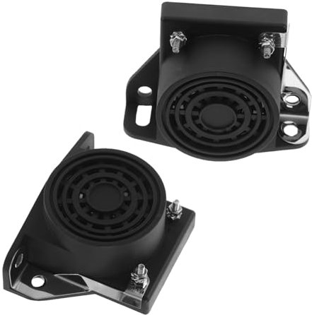 BELLIFFY Car Truck Backup Alarm Reversing Horn 12v-48v Universal Vehicle Reversing Beeper 2pcs Backup Alarm for Trucks and Utility Vehicles Safety Warning System