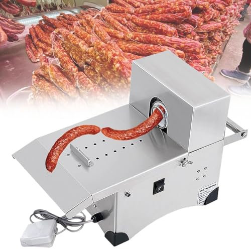 Macchine per legare le salsicce, macchina per legare le salsicce di chorizo in acciaio inossidabile, macchina per legare gli involucri delle salsicce, insaccatrice per salsicce facile da pulire