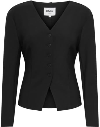 ONLY Onlclever Life - Blazer da Donna TLR, Taglia 42, Colore: Nero, Nero, 42