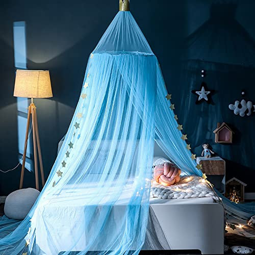 Moskitonetz fürs Bett, Betthimmel für Mädchen, Jungen, Erwachsene, universelles Moskitonetz, einfache Installation, großes kuppelförmiges Hängebettnetz für Einzel-, Doppel- und Kingsize-Betten (Himmel