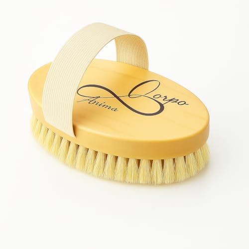 Spazzola Drenante Anticellulite in Sisal Naturale – Massaggio a Secco Corpo | Rinnova, Leviga e Riattiva la Pelle | Esfoliante, Tonificante e Linfodrenante – Corpo & Anima