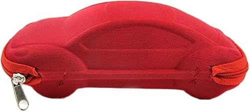 Red Cool Car Shape Hard Glasses Case Sunglass Storage Box Eyewear Accessories