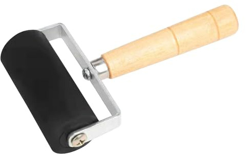 Rullo di per artigianato - Rullo di vernice con manico in legno, applicatore di inchiostro, strumento per timbratura | Stampe Trasferimento Scrapbooking Carta artistica Carta da parati Pittura A