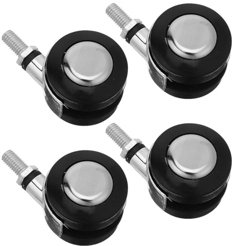 Zerodeko 4 Ruedas Giratorias Compatibles Universalmente para Silla de Oficina de 1.5 Pulgadas Diseño de Rosca M8 Material de Aleación y Nylon para Alfombras y Escritorios