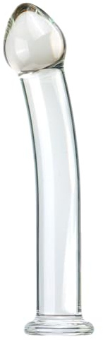 BFLaiCai 18cm Liscio Fallo Anal Plug In Vetro Butt Plug Realistico Plug Anale Perline Anali Punto G Pene Prostata Masturbazione Flessibile Giocattolo Sessuale Giocattoli Sessuali