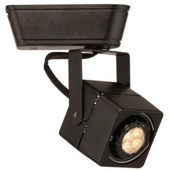 WAC Lighting HT-802 Low Voltage Adjustable Track Head with 50W Max MR16 Lamp Socket in Black for L-Style 2 Wire Track