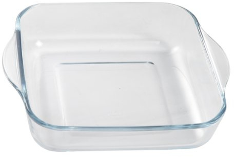Inconnu 500 ° 851479 Piatto a Forno Quadrato Vetro Trasparente 22 x 22 x 5 cm 1,8 L