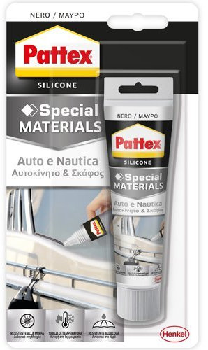 SILICONE PATTEX AUTO-NAUTICA 60 ML NERO