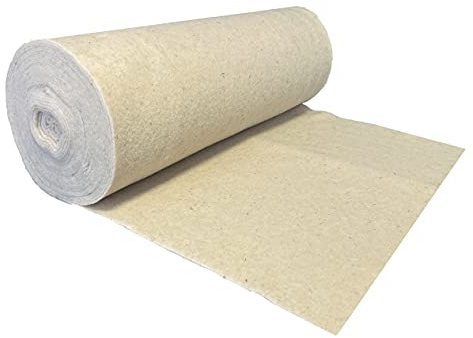 Nadelfilz aus 100 % Schafschurwolle 250g/m², 1,00 m breit 5,00 m lang, ca. 2,5 mm dick, 5 m², (EUR 5,16/m²), Naturfaser, 100 % biologisch abbaubar, waschbar, Öko-Tex Standard 100, Produktklasse 1