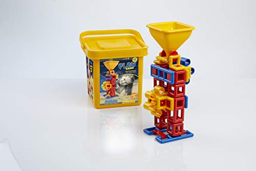 Plasticant Mobilo FLOW Basic: experimentieren mit Sand, 48 Teile - Kreatives Konstruktionsspielzeug made in Germany - bauen, spielen, lernen für Kinder 3 - 8 Jahre