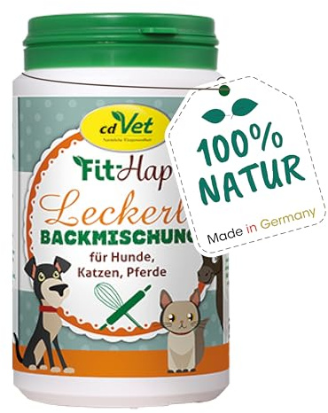 cdVet Naturprodukte Backmischung Leckerli 180 g - Hunde, Katzen & Pferde - Individuelle, gesunde Leckerlis ohne Zusatzstoffe