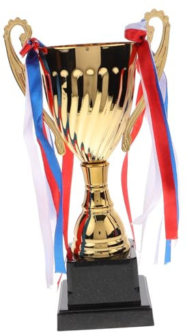 TOYANDONA Coupe De Trophée en Décerner des Trophées pour Le Football Médailles Gagnantes Ballon en Forme De Coupe du Monde Coupe du Trophée Dor Vase Table De Billard Basketball