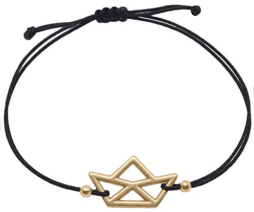 Selfmade Jewelry Armband Damen Boot Größenverstellbares Makramee Armbändchen Handgemacht in Deutschland Inkl. Geschenk-Verpackung