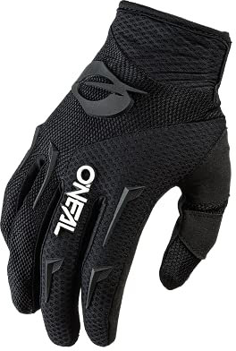 O'NEAL | Fahrrad- & Motocross-Handschuhe | Kinder | MX MTB DH FR Downhill Freeride | Langlebige, Flexible Materialien, belüftete Handinnenfläche | Element Youth Glove | Schwarz Weiß | Größe M