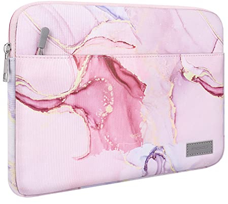 MoKo 9-11 Pulgadas Tablet Funda Bolsa de Transporte para New 11 iPad Air M3, iPad A16 2025, iPad Pro 11 M4/Air M2, iPad Air 5/4/3th, iPad 10/9/8/7th, Rosa Nublado