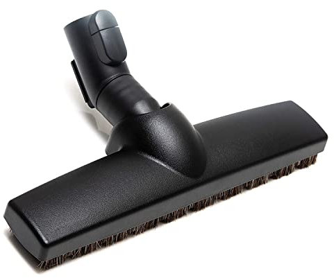 Boquilla de parquet para suelo duro compatible con aspiradora Miele S8, S6, S5, S4, S2, S1, C1, C2, C3, H1 Complete, Compact, Classic, Swing, S8000 Serie – con 3 ruedas/pelo natural