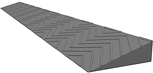Tragbare Schwellenrampen, Rollstuhlrampe, Türschwellenrampen, Rutschfeste Schwellenrampe für Rollstuhlfahrer, Schneidbar, für Schwellenrollstuhl-Roller-Kehrroboter ( Color : Grau , Size : 100x7x1cm )