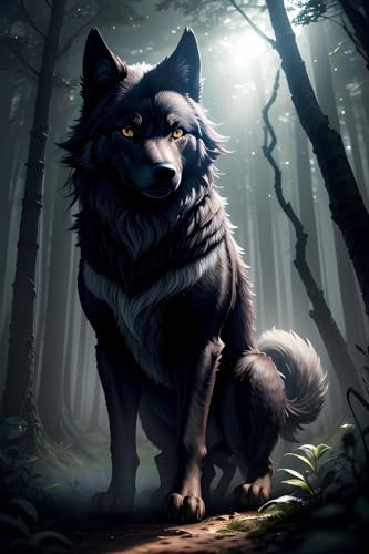 Diamond Painting Tier Wolf DIY 5D Diamant Painting Bilder 90x150 cm Full Drill Mosaik Bastelset Kinder Malen Nach Zahlen Erwachsene Große Diamant Malerei Crystal Art for Home Wall Decor Gifts j 51