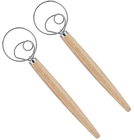 2 pièces de pâte danoise whisky, acier inoxydable pâtisserie batteur de cuisine à main whisky outil de panification