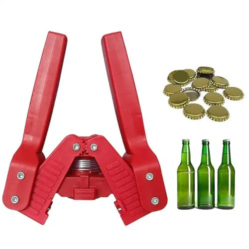 Capsuleuse De Bière Manuelle, Machine À Sceller Les Bouteilles De Vin Portable, Capsuleuse De Bouteilles en Verre Réglable De 26 À 29mm, Équipement De Brassage pour Boissons Gazeuses