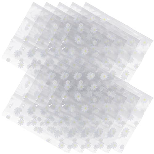 Hoement 50stücke Druckverschlussbeutel Aus Eva-material Wiederverwendbare Kleine Geschenktüten Selbstverschließende Verpackungsbeutel Für Snacks Nüsse Tee Und Lebensmittel Sehr