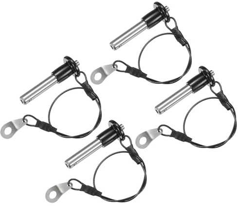 M METERXITY 4 Pezzi Punti A Sfera Di ostacolareggio 8mm Diam 25mm Lunghezza Di Utilizzo Pulsante Maniglia Perno A Sgancio Rapido