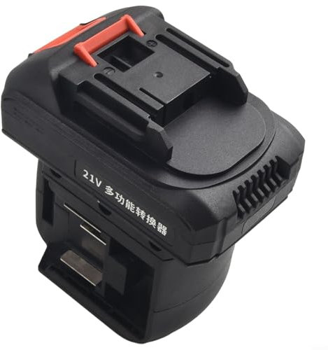 Snowchecking Battery Converter 2 In 1 For Impact Drill Electric Wrench Screwdriver Work Light 18V Power Tool Adapter Replacement