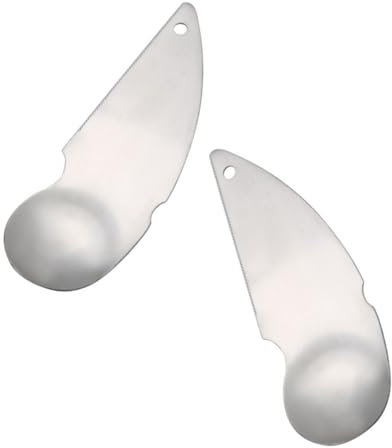 Alipis Cucchiaio in Acciaio Inossidabile Utensile per Intagliare La Frutta Cucchiaio Portatile per Tagliare La Frutta Affettatrice Set di Palette per Scavare