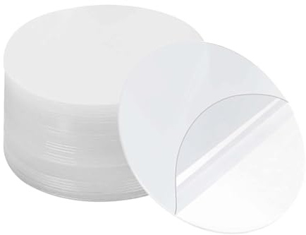 20 Pcs Double Sided Sticky Pads, Round Transparent Double Sided Tape Stickers, Transparent Sticky Pads Heavy Duty, Traceless Adhesive Mounting Tape for Walls Floors Glass(Round, Diameter: 5 cm)