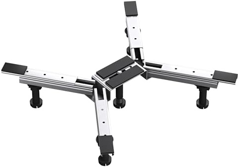 doporro Support pour Receveur de Douche Pied de Bac de Douche Chromé Hauteur Réglable de 10-14 cm sans Perçage 108 cm Duschwannenfüße01