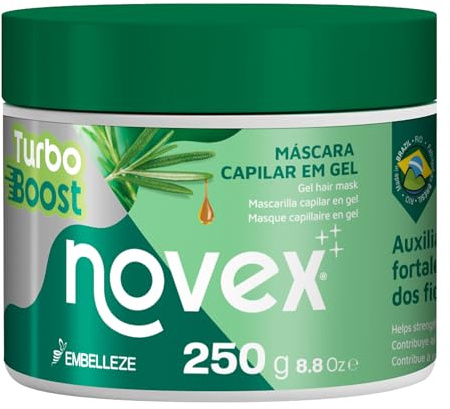 Novex Turbo Boost Mascarilla Anticaída 250g – Reparación Profunda y Reposición de Proteínas para Cabello