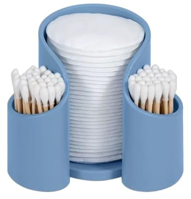 XCTDSVAH Caja Para Bastoncillos Porta discos de algodón, dispensador hilo dental for vasos baño, organizador almacenamiento for papel