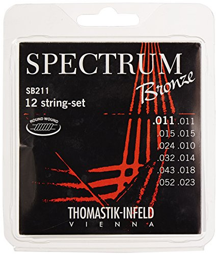 Thomastik Saiten für Akustikgitarre Spectrum Bronze Series nickelfrei Satz SB210 12-string extra light .010-.050